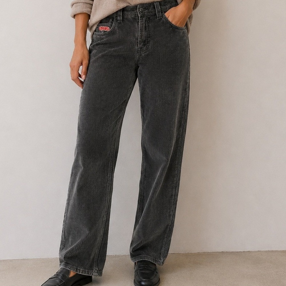 Empyre Y2K Corduroy Straight Leg Pants 90s‎ Grunge Skater Streetwear Gorpcore